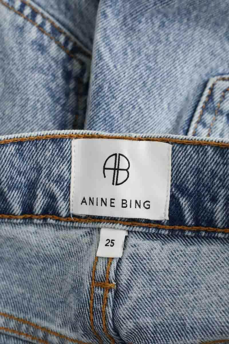 Jean boyfriend Anine Bing Bleu en Coton