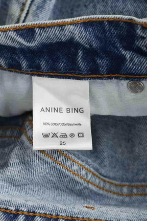 Jean boyfriend Anine Bing Bleu en Coton