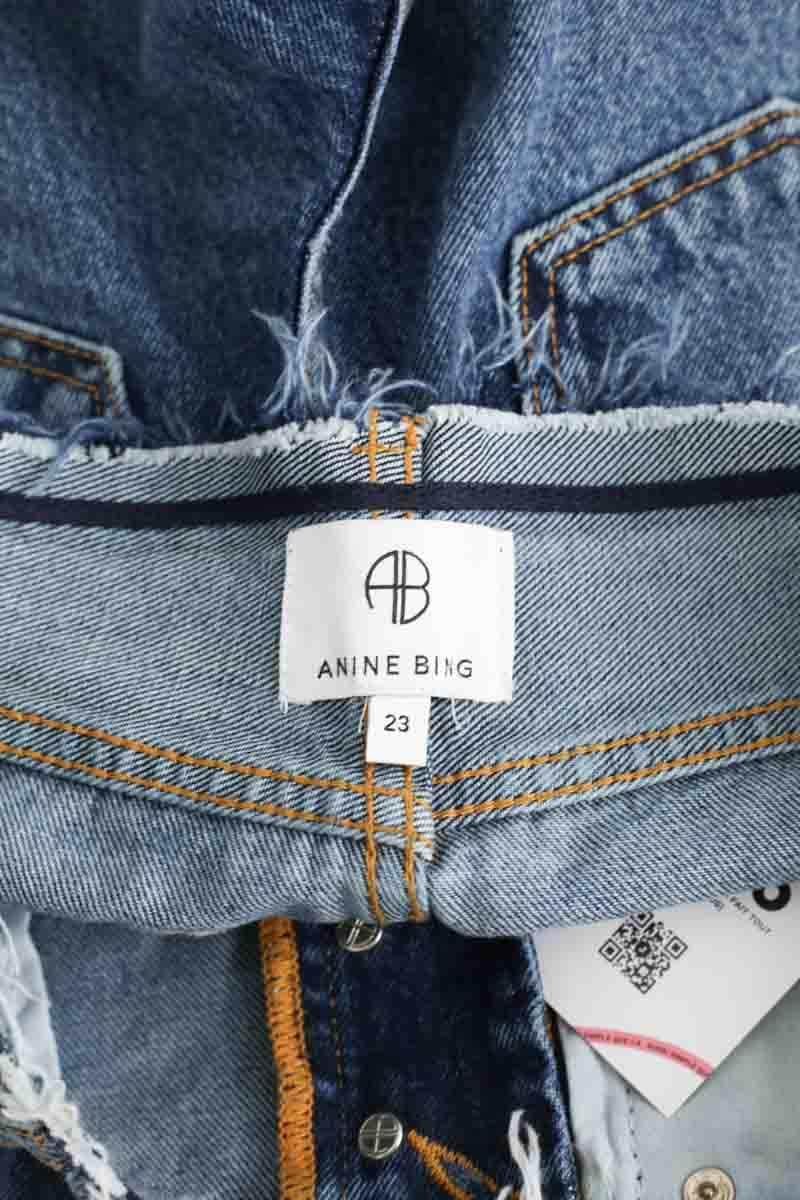 Jean boyfriend Anine Bing Marine en Coton