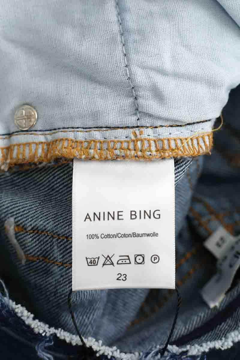 Jean boyfriend Anine Bing Marine en Coton