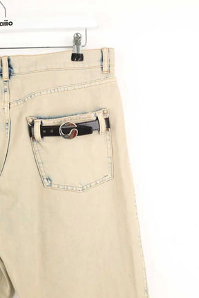 Jean boyfriend Coperni Beige en Coton