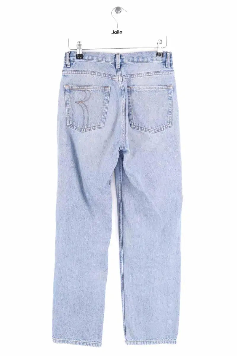 Jean boyfriend Rouje Bleu en Coton