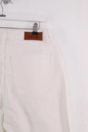 Jean boyfriend Sézane Blanc en Coton