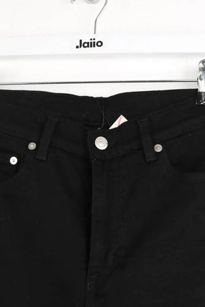 Jean court Arket Jade Cropped Noir en Coton - élasthanne