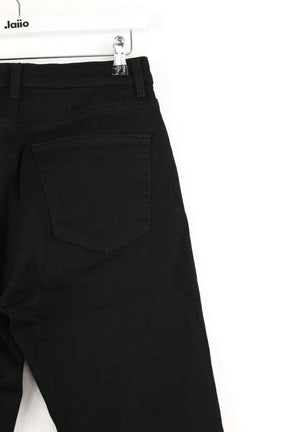 Jean court Arket Jade Cropped Noir en Coton - élasthanne