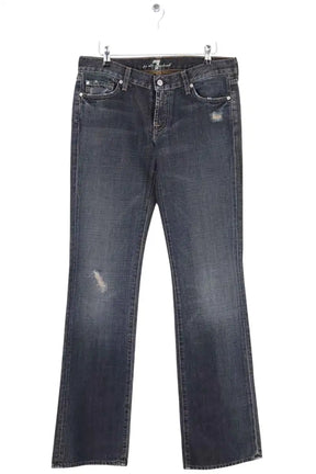 Jean droit 7 For All Mankind Bleu en Coton, taille L - Seconde Main