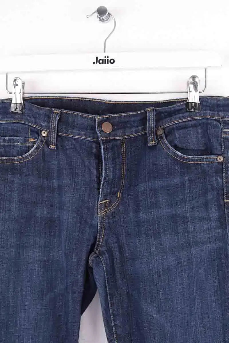 Jean droit 7 For All Mankind Bleu en Coton