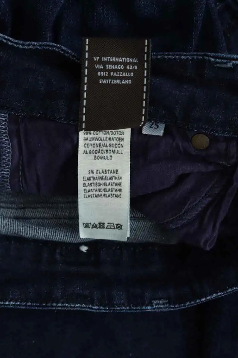 Jean droit 7 For All Mankind Bleu en Coton