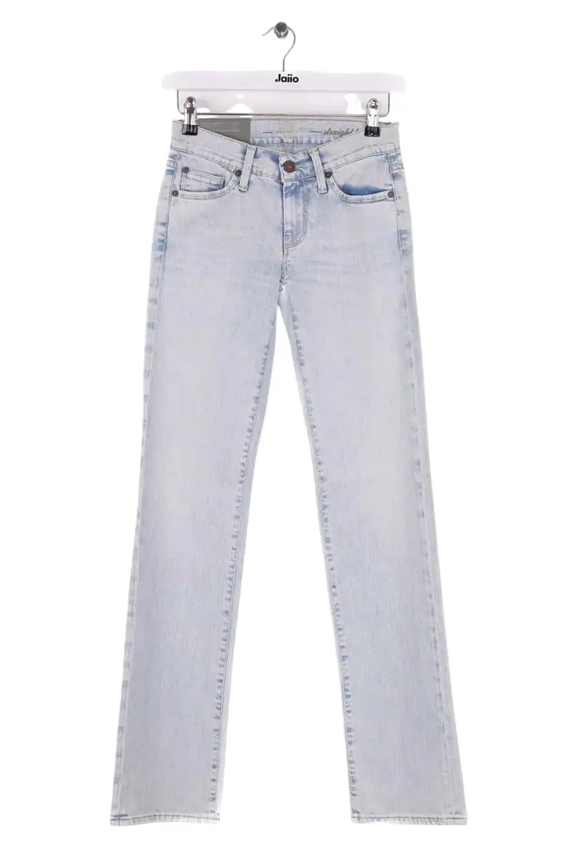 Jean droit 7 For All Mankind Bleu en Coton, taille S - Seconde Main