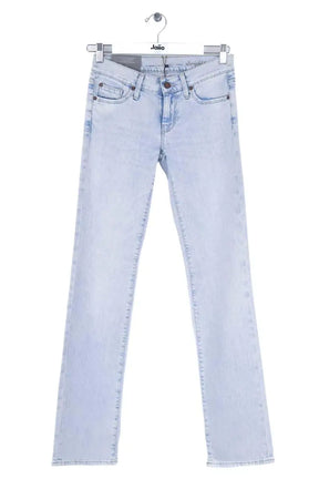 Jean droit 7 For All Mankind Bleu en Coton, taille XS - Seconde Main