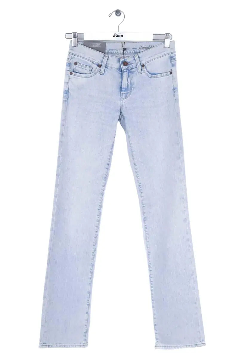 Jean droit 7 For All Mankind Bleu en Coton, taille XS - Seconde Main