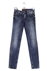 Jean droit 7 For All Mankind Bleu en Coton, taille XS - Seconde Main