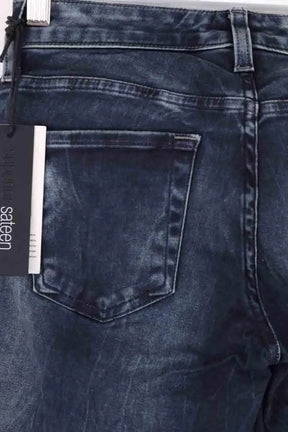Jean droit 7 For All Mankind Bleu en Coton