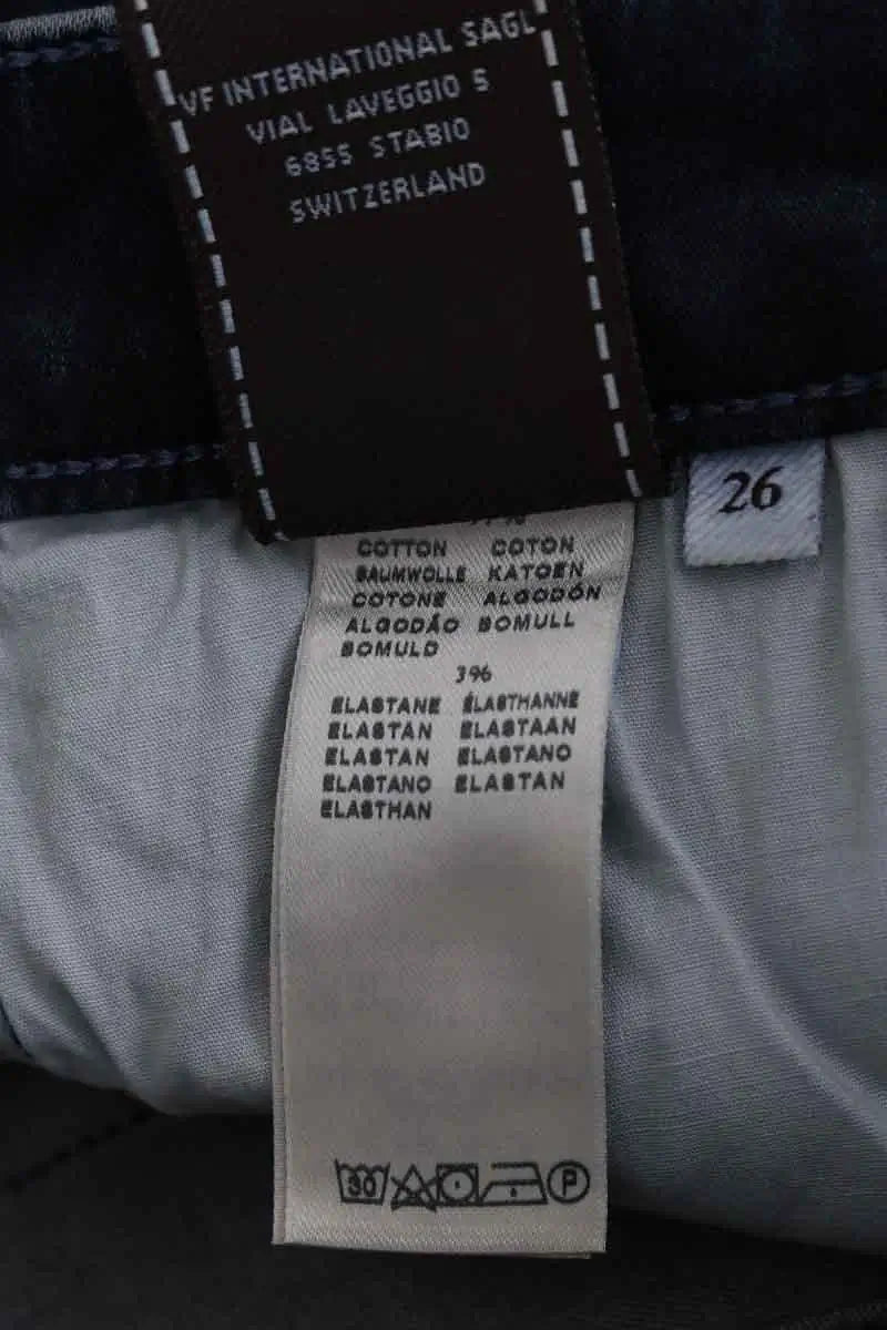Jean droit 7 For All Mankind Bleu en Coton