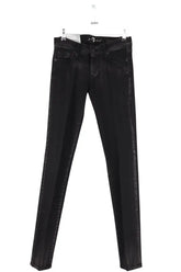 Jean droit 7 For All Mankind Noir en Coton, taille XS - Seconde Main