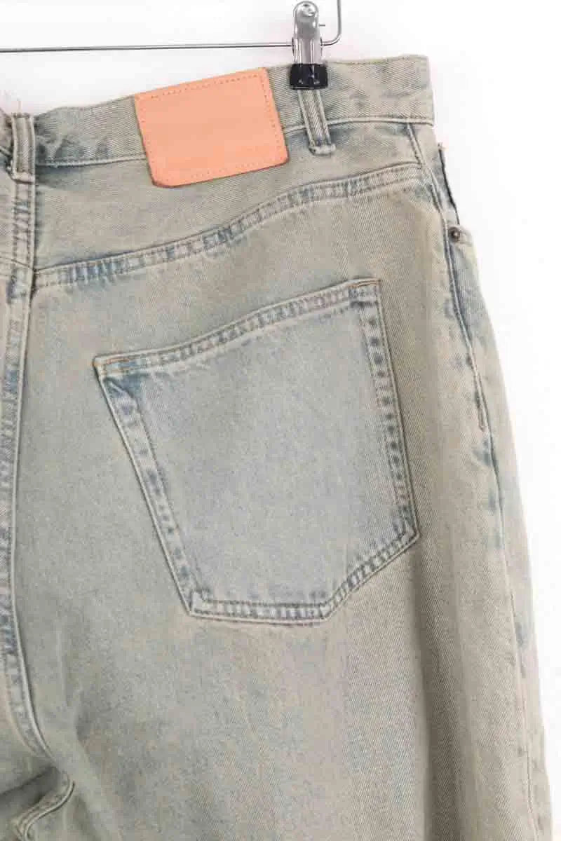 Jean droit Acne Studios Beige en Coton