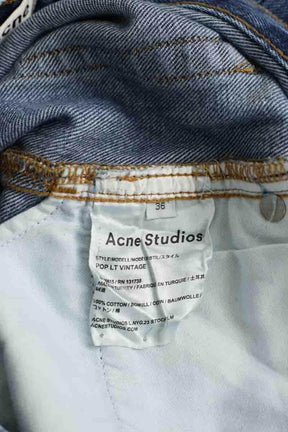 Jean droit Acne Studios Bleu en Coton