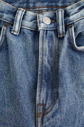 Jean droit Acne Studios Bleu en Coton