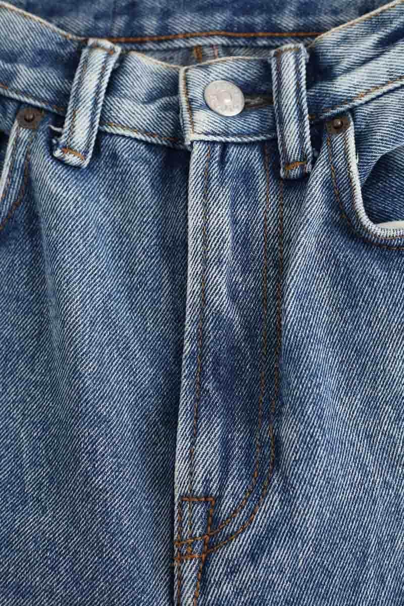 Jean droit Acne Studios Bleu en Coton