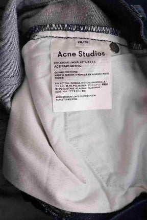 Jean droit Acne Studios Bleu en Coton