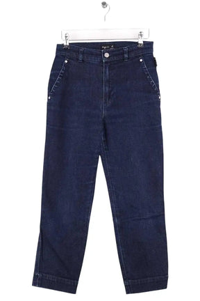 Jean droit Agnès B. Bleu en Coton, taille S - Seconde Main