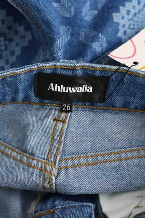 Jean droit Ahluwalia Bleu en Coton