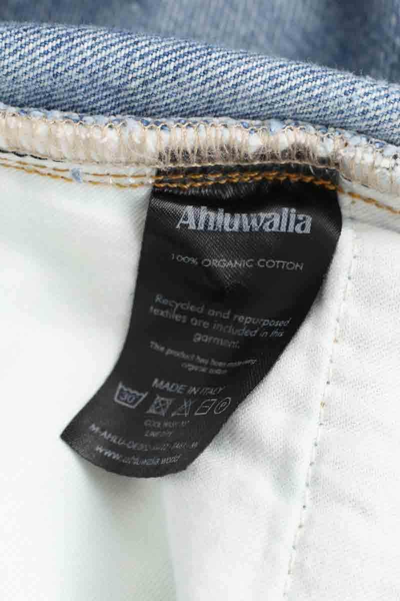 Jean droit Ahluwalia Bleu en Coton