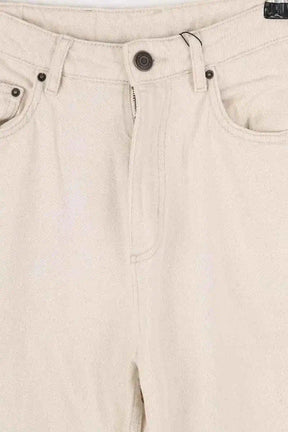 Jean droit American Vintage Beige en Coton