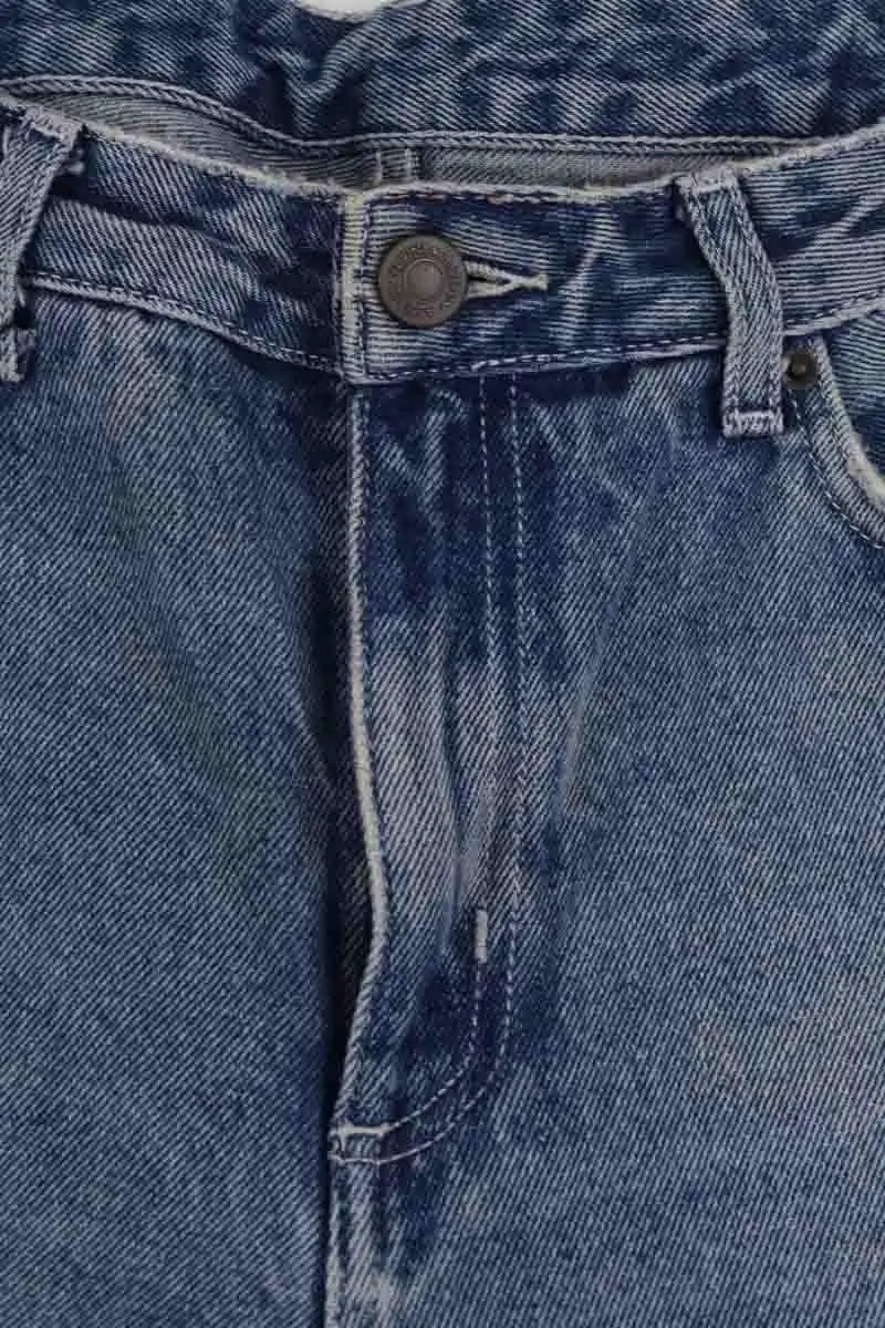 Jean droit American Vintage Bleu en Coton