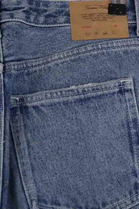 Jean droit American Vintage Bleu en Coton