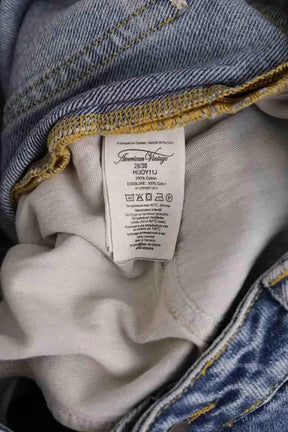 Jean droit American Vintage Bleu en Coton