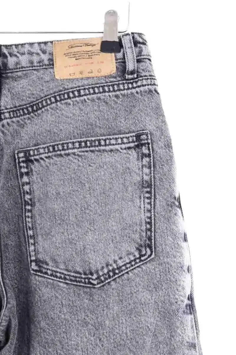 Jean droit American Vintage Noir en Coton