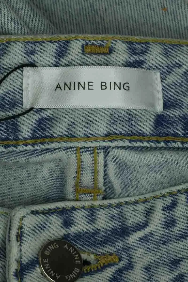 Jean droit Anine Bing Bleu en Coton