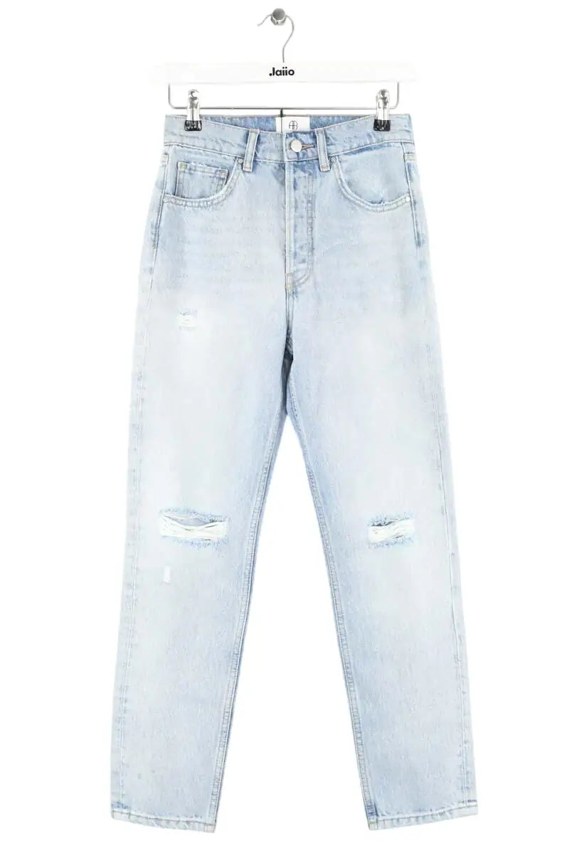 Jean droit Anine Bing Bleu en Coton, taille XS - Seconde Main
