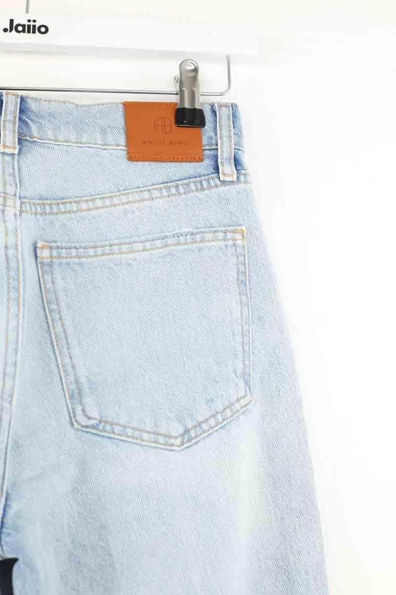 Jean droit Anine Bing Bleu en Coton