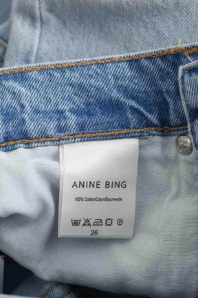 Jean droit Anine Bing Bleu en Coton