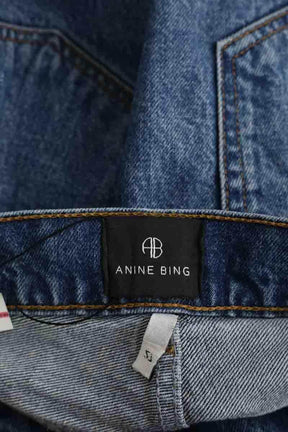 Jean droit Anine Bing Les Coupes Bleu en Coton