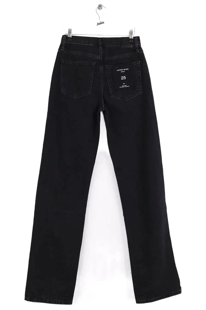 Jean droit Anine Bing Roy jean 34" Noir en Coton