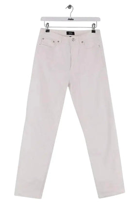 Jean droit APC Blanc en Coton, taille XS - Seconde Main