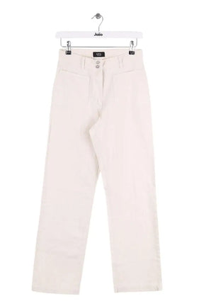 Jean droit APC Davi Blanc en Coton, taille XS - Seconde Main