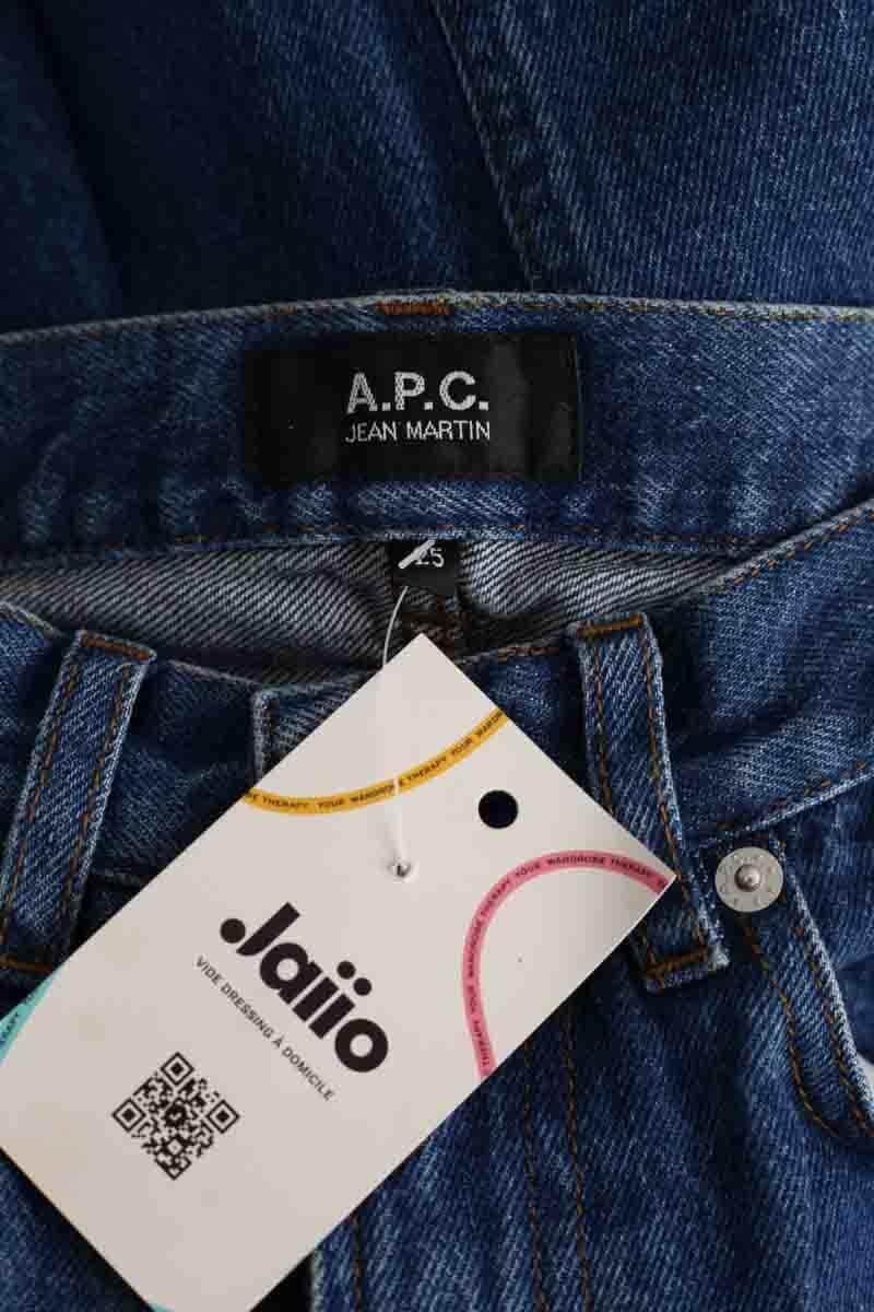 Jean droit APC Martin Bleu en Coton