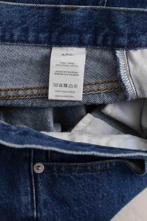 Jean droit APC Martin Bleu en Coton
