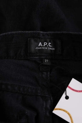 Jean droit APC New sailor Noir en Coton