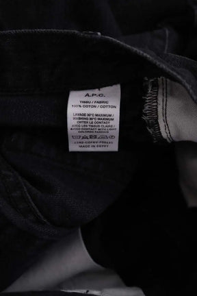 Jean droit APC New sailor Noir en Coton