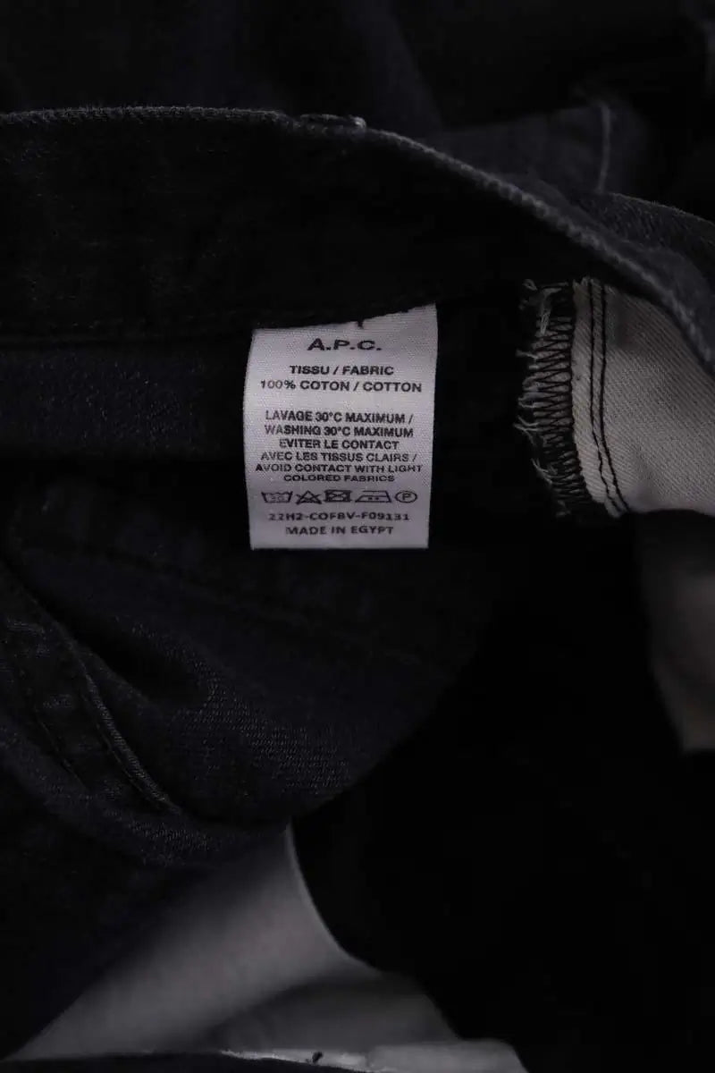 Jean droit APC New sailor Noir en Coton