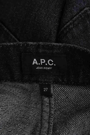 Jean droit APC Noir en Coton