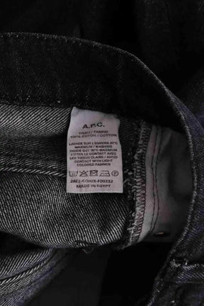 Jean droit APC Noir en Coton
