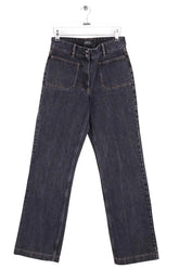 Jean droit APC Noir en Coton, taille XS - Seconde Main