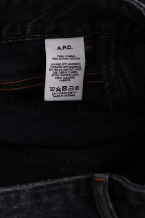 Jean droit APC Noir en Coton