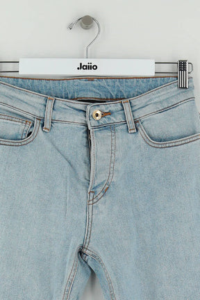 Jean droit Armani Bleu en Coton